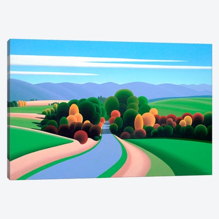 The Winding Road Canvas Print #9322} by Ron Parker Canvas Artwork