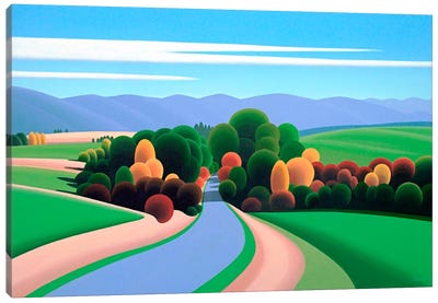The Winding Road Canvas Art Print - Ron Parker