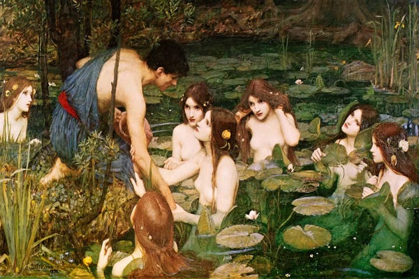 Pre-Raphaelite: Hylas & The Nymphs by John William Waterhouse