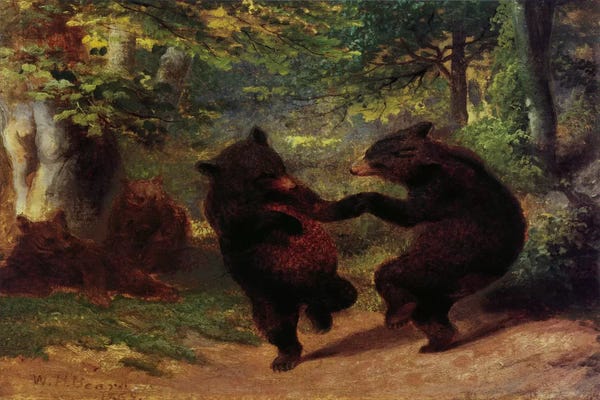 Black Bears: Dancing Bears by Unknown Artist