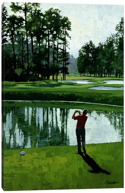 Golf Course 9 Canvas Art Print - Golf