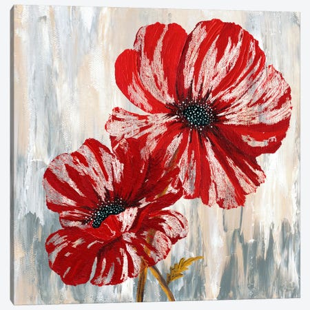 Red Poppies II Canvas Print #9430} by Willow Way Studios, Inc. Canvas Artwork