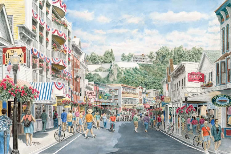 Main St., Mackinac Island by Stanton Manolakas wall art