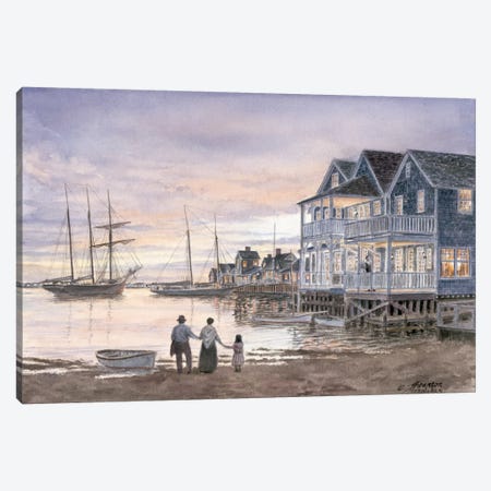 Nantucket Sunset Canvas Print #9457} by Stanton Manolakas Canvas Print