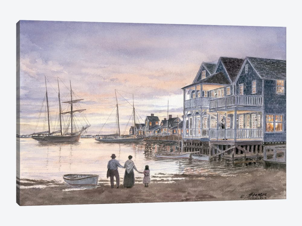 Nantucket Sunset by Stanton Manolakas 1-piece Canvas Artwork