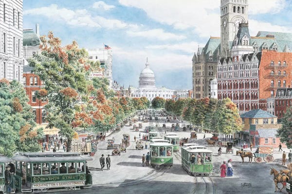 Washington, D.C.: Washington DC Gridlock by Stanton Manolakas