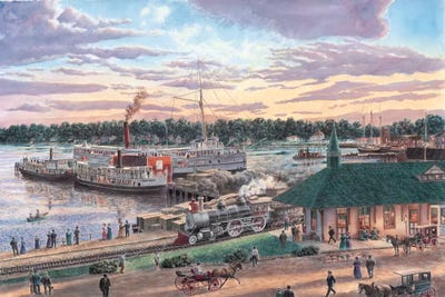 Harbor Springs, Michigan by Stanton Manolakas framed wall art