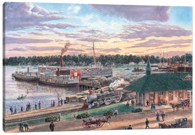 Harbor Springs, Michigan Canvas Art Print - Stanton Manolakas