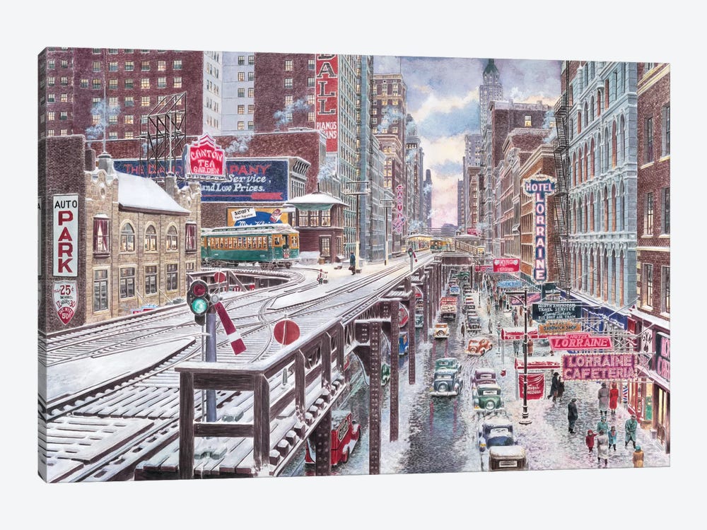 Chicago, The Loop by Stanton Manolakas 1-piece Art Print