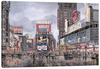 Times Square: New York Canvas Art Print - New York Art