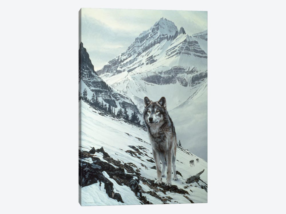 Winter Crossing - Wolf 1-piece Art Print