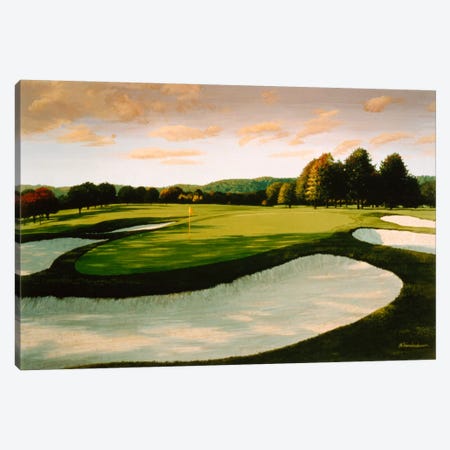 Golf Course 8 Canvas Print #9609} by William Vanderdasson Art Print