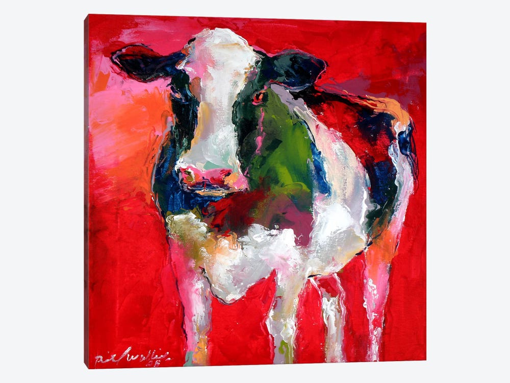 Cow by Richard Wallich 1-piece Canvas Artwork