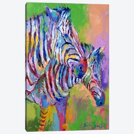 Zebra Canvas Print #9625} by Richard Wallich Canvas Artwork