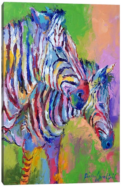 Zebra Canvas Art Print - Richard Wallich