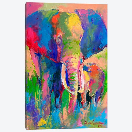 Elephant Canvas Print #9628} by Richard Wallich Art Print