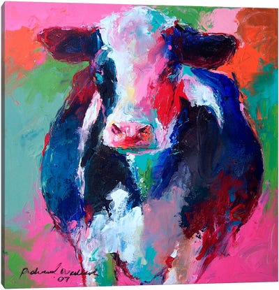 Cow II Canvas Art Print - Cow Art