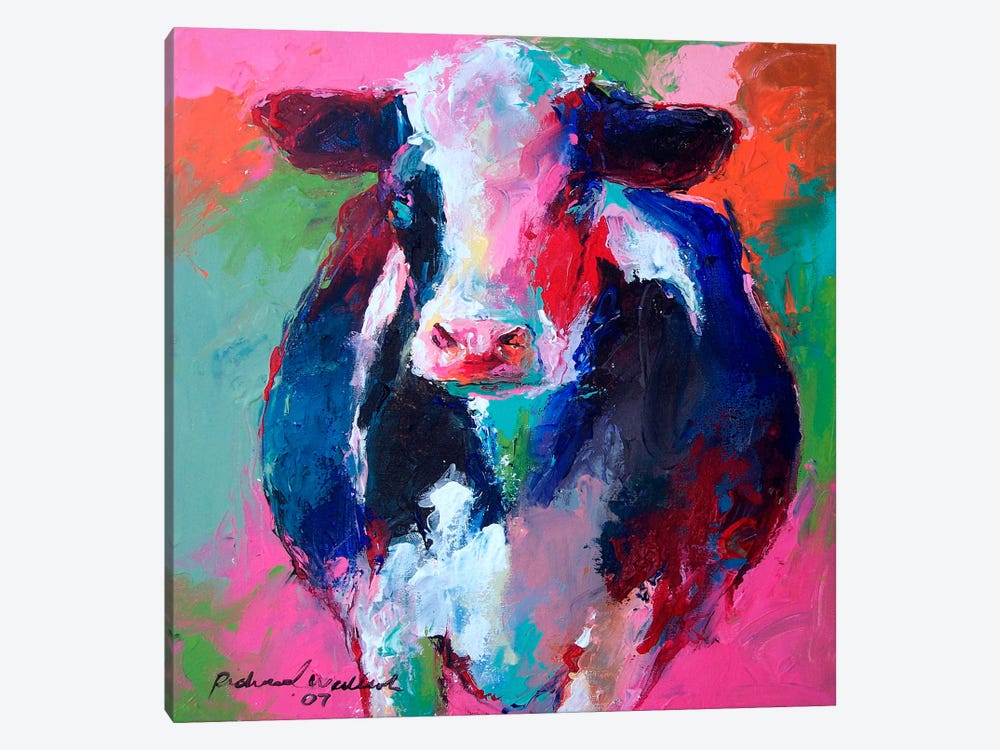 Cow II by Richard Wallich 1-piece Canvas Art
