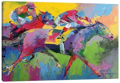 Furlong Canvas Art Print - Horse Racing Art