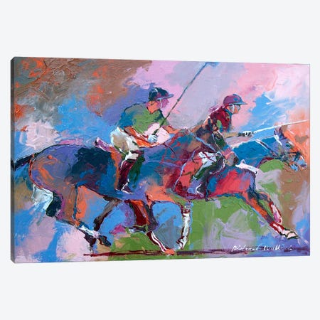 Polo I Canvas Print #9633} by Richard Wallich Canvas Artwork