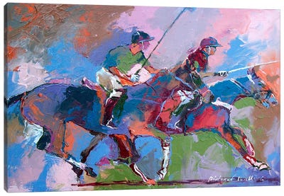Polo I Canvas Art Print - Richard Wallich