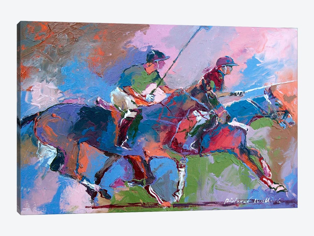 Polo I by Richard Wallich 1-piece Canvas Art Print