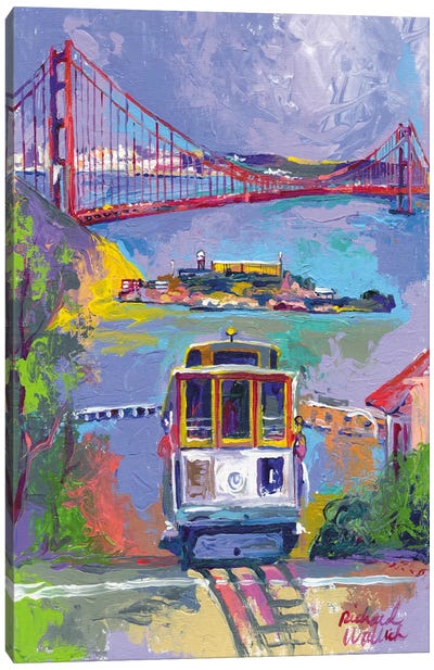 San Francisco Canvas Art Print - Train Art