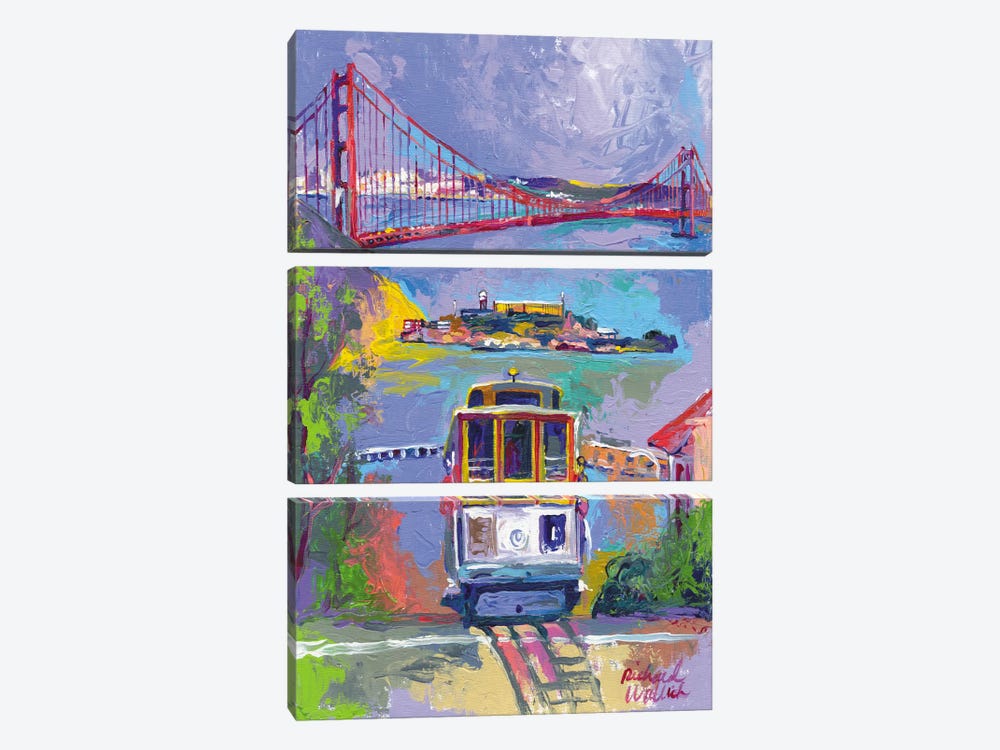 San Francisco by Richard Wallich 3-piece Canvas Art Print