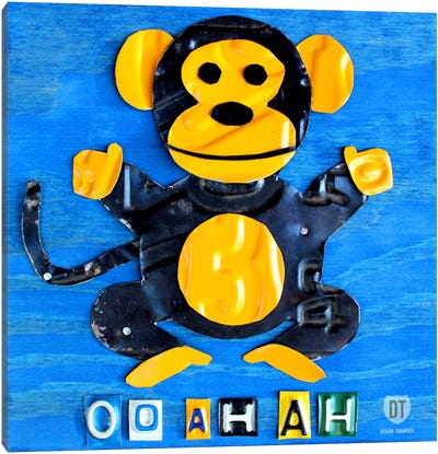 "Oo Ah Ah" The Monkey Canvas Art Print - Design Turnpike