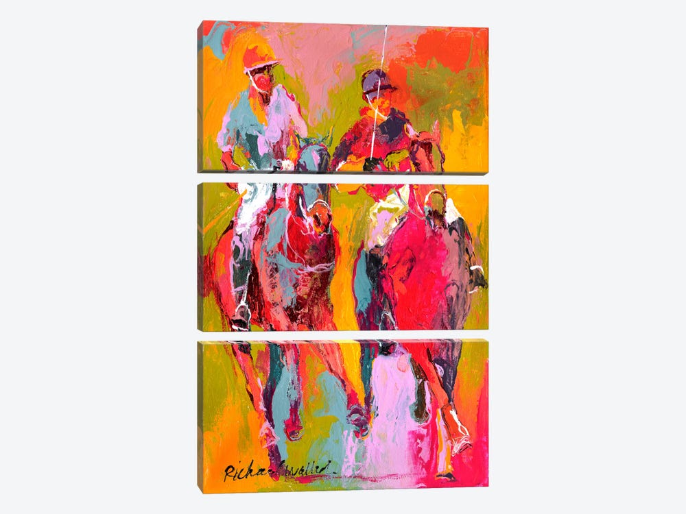 Polo II by Richard Wallich 3-piece Canvas Artwork