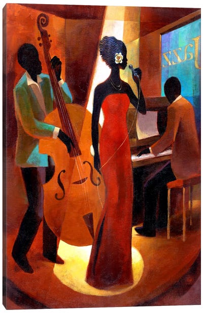 In A Sentimental Mood Canvas Art Print - Jazz Art