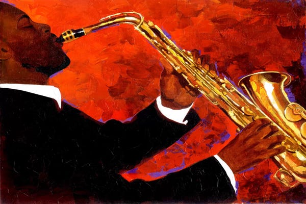 Jazz: Man on Fire by Keith Mallett