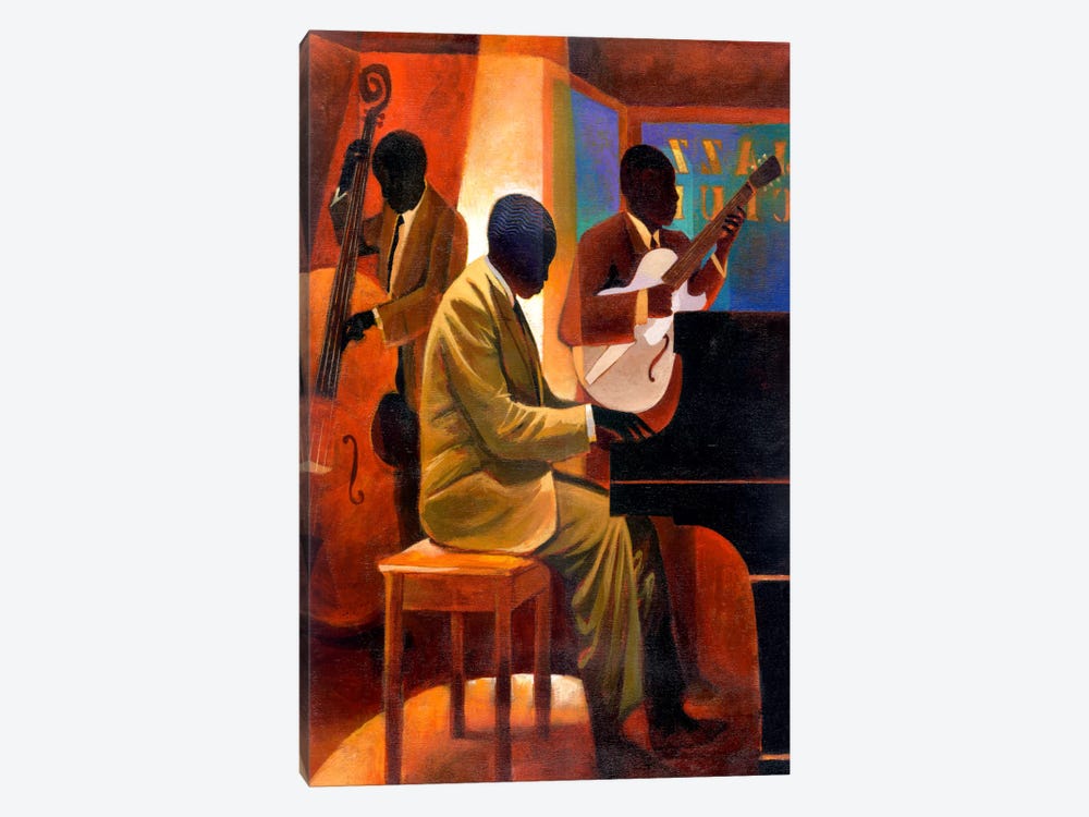 Piano Man by Keith Mallett 1-piece Canvas Print
