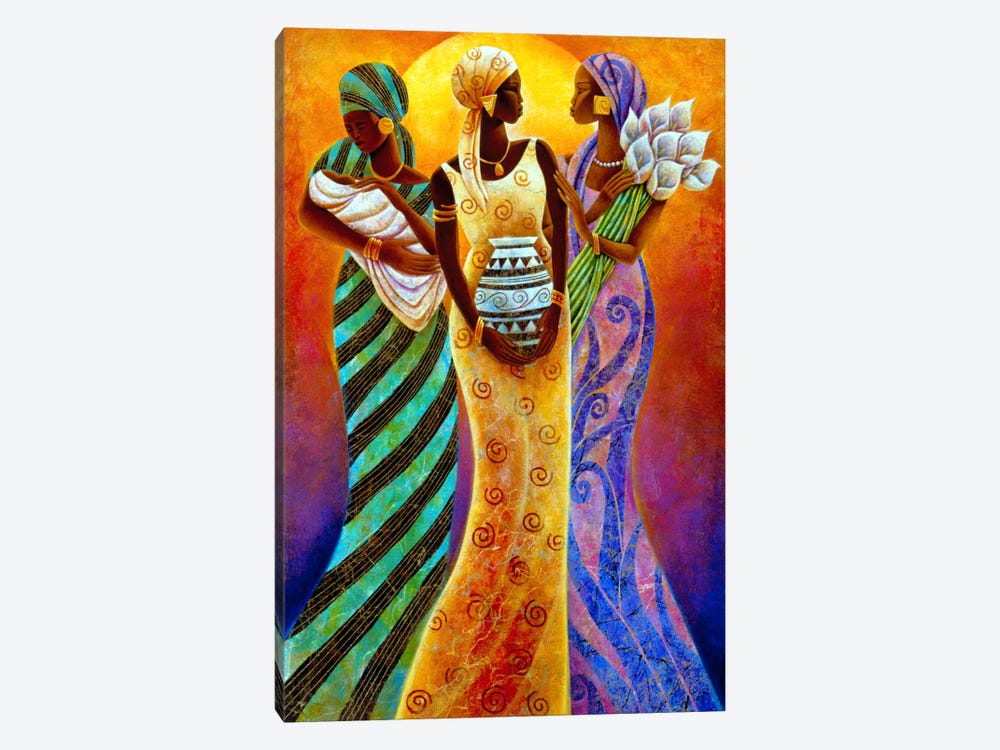 Sisters of The Sun by Keith Mallett 1-piece Canvas Print