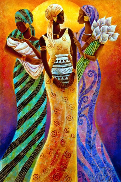 World Culture: Sisters of The Sun by Keith Mallett
