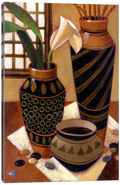 Still Life With African Bowl Canvas Art Print - Keith Mallett