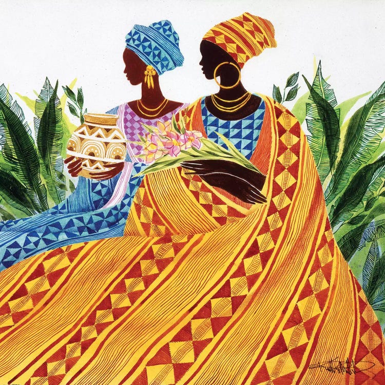 Two Sisters by Keith Mallett wall art