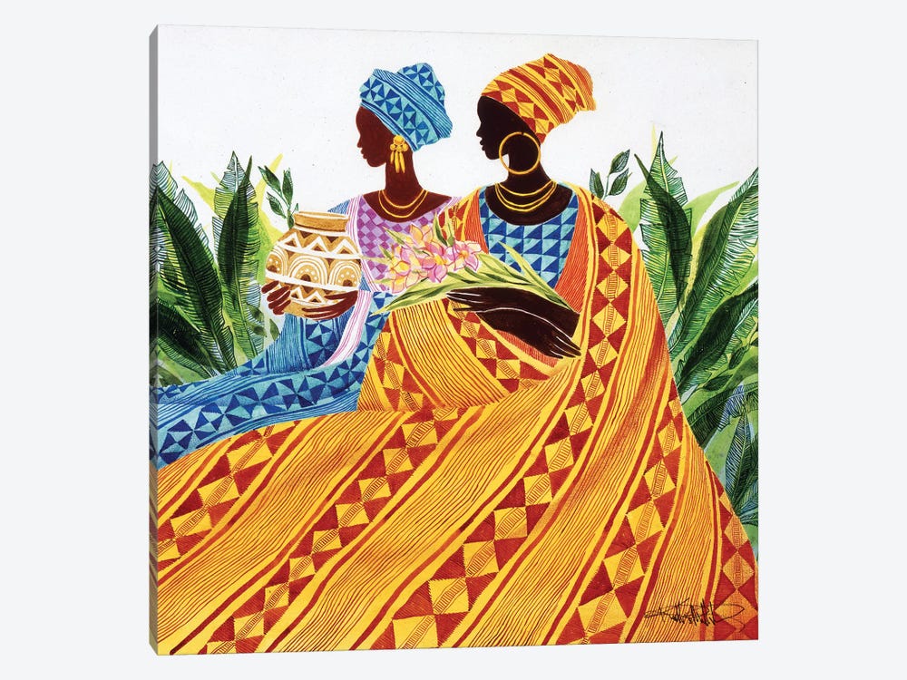 Two Sisters 1-piece Canvas Art