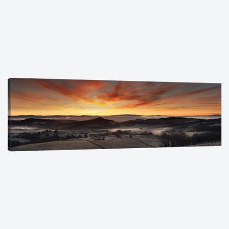 Magic Sunset Over Peaceful Landscape Canvas Print #AAB103} by Annabelle Chabert Canvas Wall Art