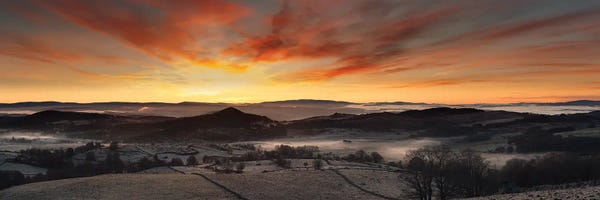 Magic Sunset Over Peaceful Landscape