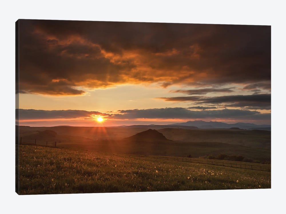 Peaceful Sunset In Nature by Annabelle Chabert 1-piece Canvas Artwork