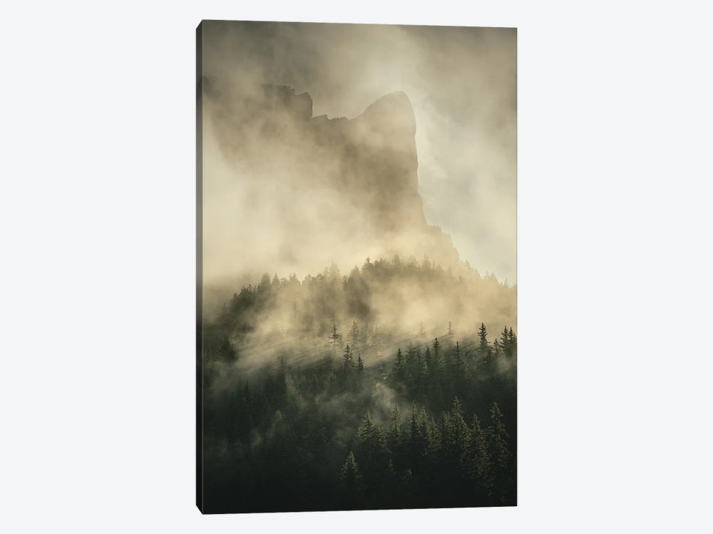 Moutain In The Mist by Annabelle Chabert 1-piece Canvas Print
