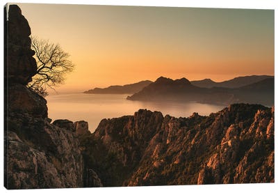 Calanques Of Piana In Corsica I Canvas Art Print - Annabelle Chabert