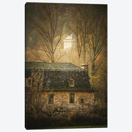 The Hidden Castle In An Old French Village Canvas Print #AAB3} by Annabelle Chabert Art Print