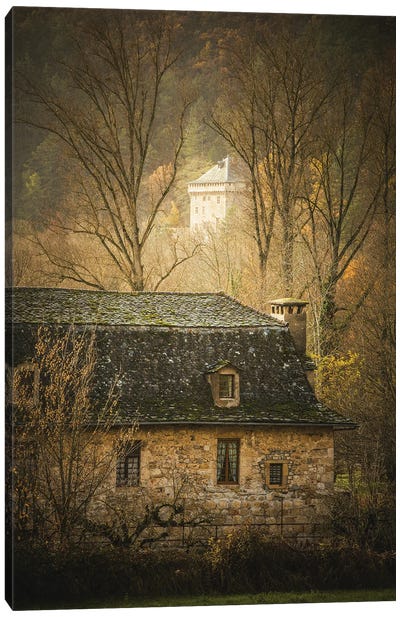 The Hidden Castle In An Old French Village Canvas Art Print - Annabelle Chabert