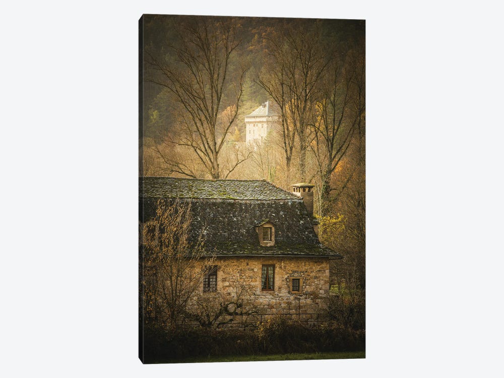 The Hidden Castle In An Old French Village by Annabelle Chabert 1-piece Art Print