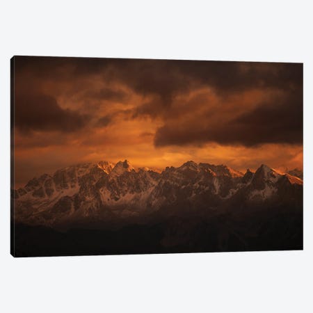 French Alps At Sunset Canvas Print #AAB47} by Annabelle Chabert Canvas Art Print