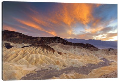 Zabriskie Point - Death Valley Canvas Art Print - Death Valley National Park Art