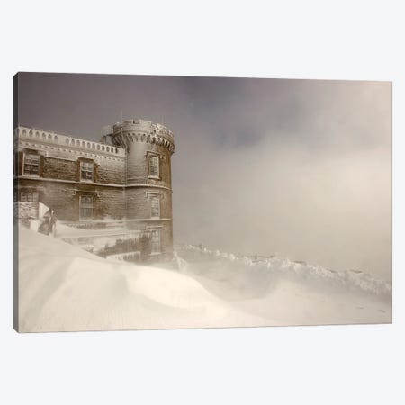 Snow Storm On The Castle Canvas Print #AAB55} by Annabelle Chabert Canvas Artwork