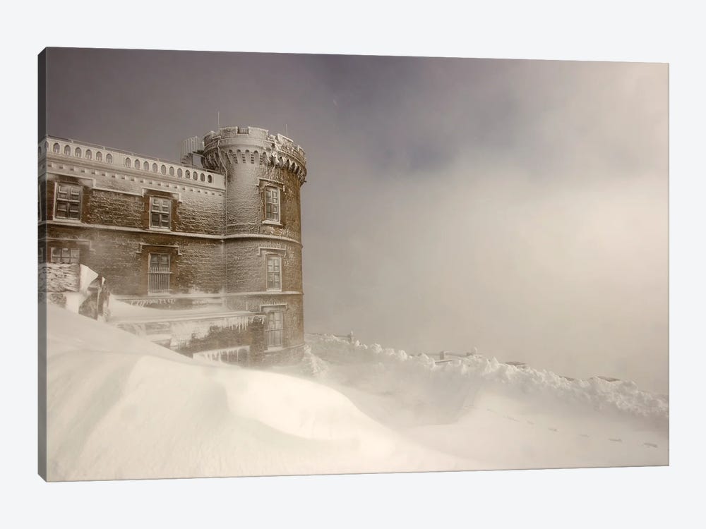 Snow Storm On The Castle by Annabelle Chabert 1-piece Canvas Art Print